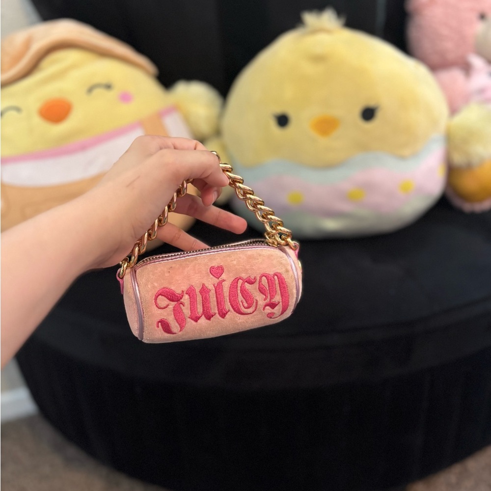 Juicy Couture Pink Mini Bag with Gold Chain